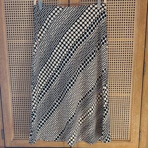 LOFT Hearts and Dots Print Skirt